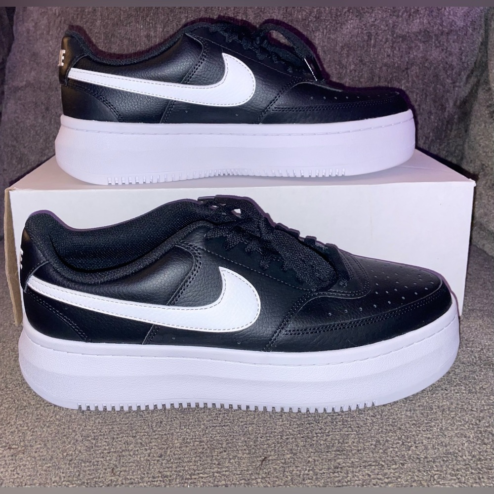 Size 12 Nike W Court Vision High LTR, Low Women